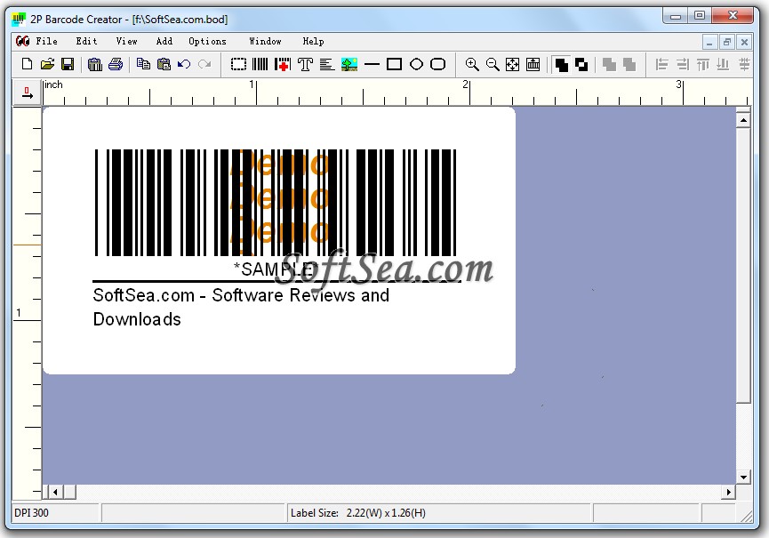 2P Barcode Creator Screenshot