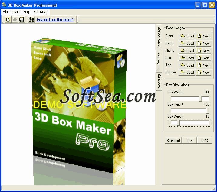 3D Box Maker Professional Screenshot