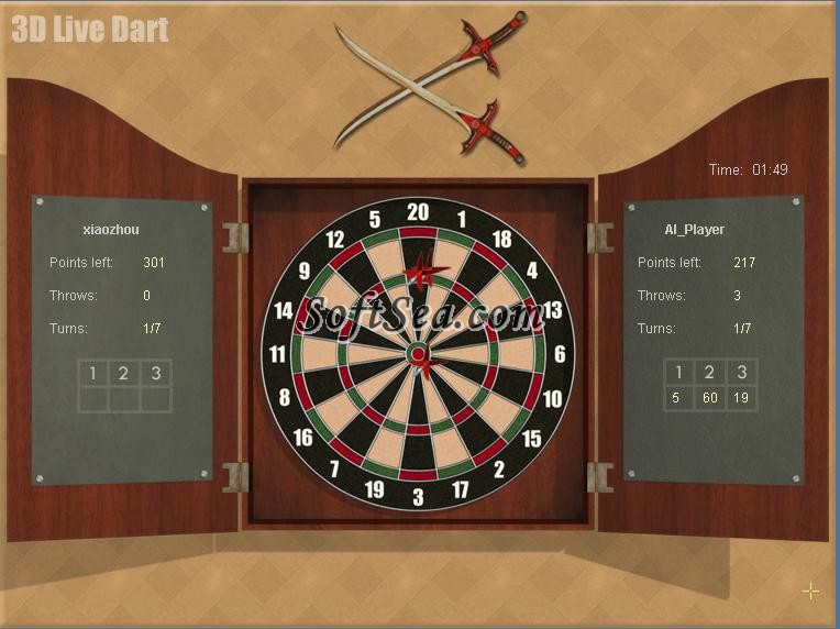 3D Live Darts Screenshot