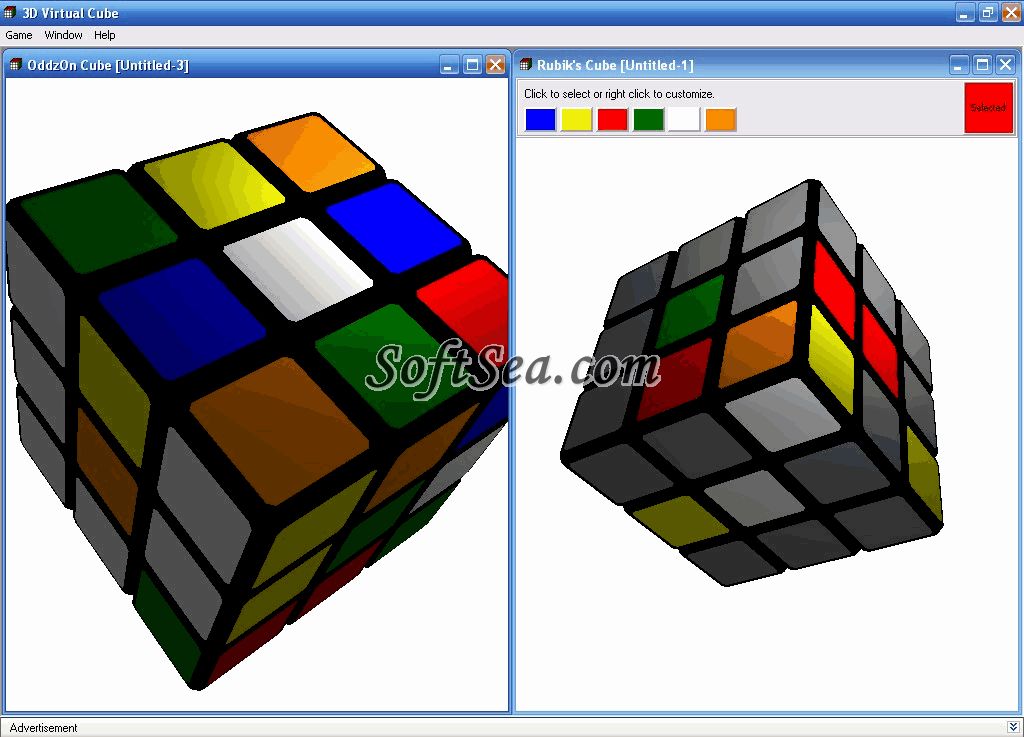 3D Virtual Cube Screenshot