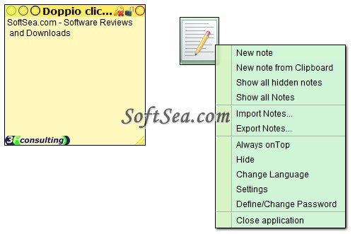 3F Java Sticky Notes Screenshot
