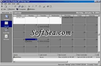 4t Calendar Reminder MP3 Screenshot