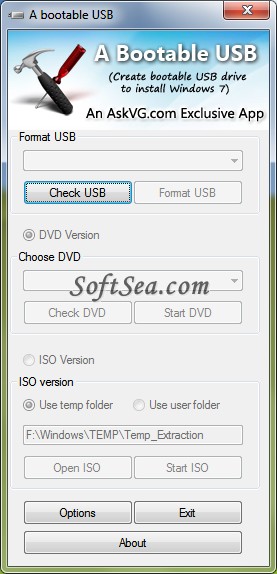 A Bootable USB Screenshot