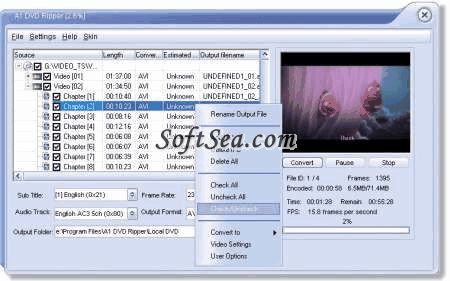 A1 DVD Ripper Pro Screenshot