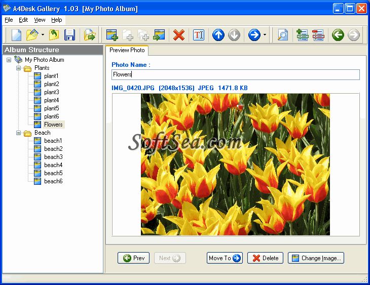 A4Desk Flash Photo Gallery Builder Screenshot
