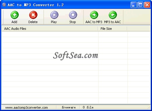 AAC to MP3 Converter Screenshot