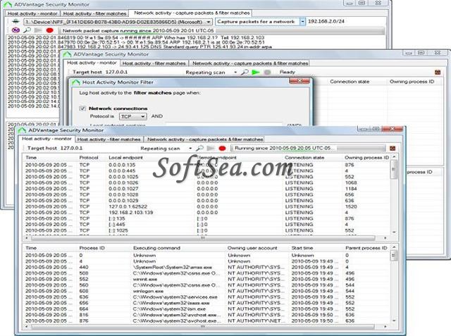 ADVantage Security Monitor Screenshot