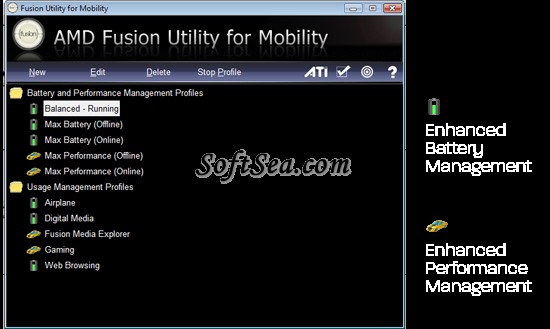 AMD Fusion Utility for Mobility Screenshot