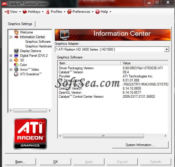 ATI Catalyst Display Driver for Windows 7 (32-bit) Screenshot