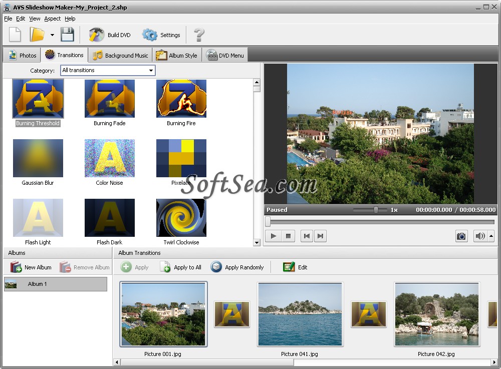AVS Slideshow Maker Screenshot