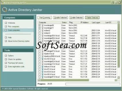 Active Directory Janitor Screenshot
