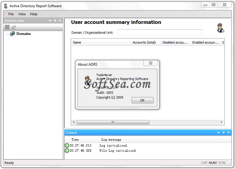 Active Directory Report Software Screenshot