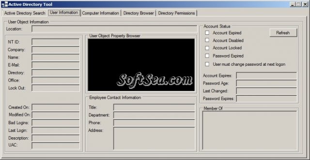 Active Directory Tool Screenshot