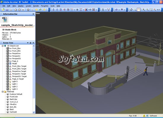 Adobe Acrobat 3D Screenshot