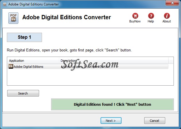 Adobe Digital Editions Converter Screenshot