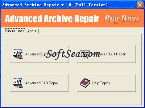 Advanced Archive Repair Screenshot
