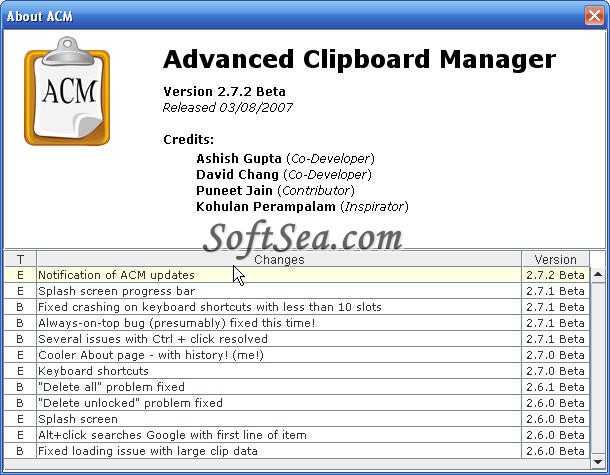 Advanced Clipboard Manager Screenshot