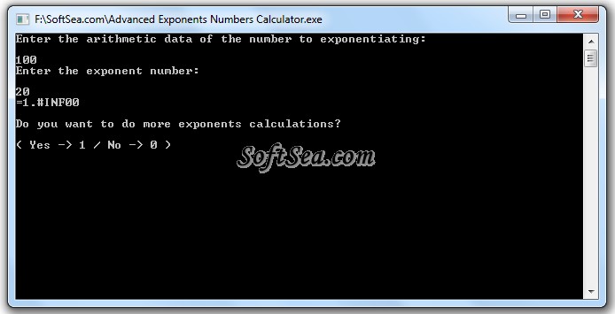 Advanced Exponent Numbers Calculator Screenshot