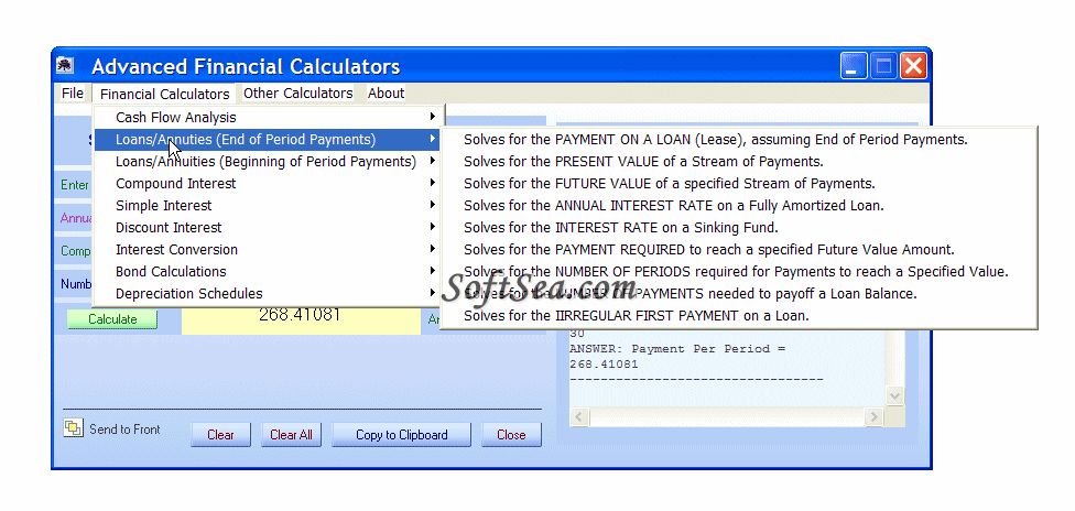 AdvancedFinancialCalculators Screenshot