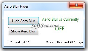 Aero Blur Hider Screenshot