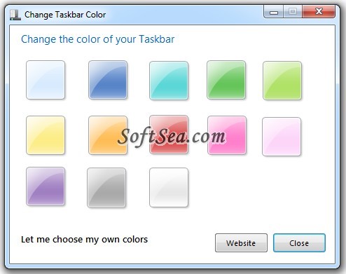Aero Taskbar Color Changer Screenshot