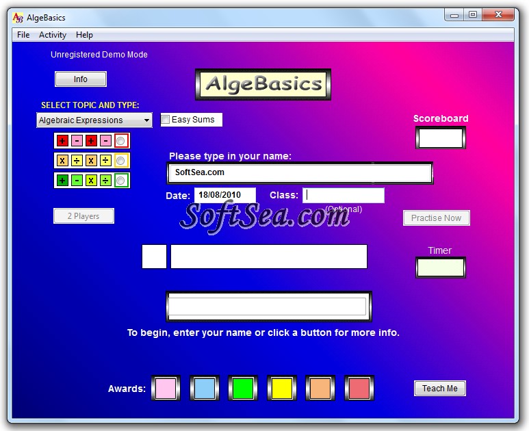 AlgeBasics Screenshot