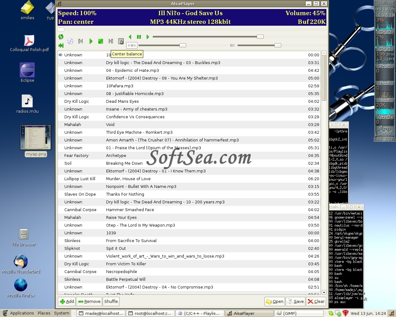 AlsaPlayer for Linux Screenshot