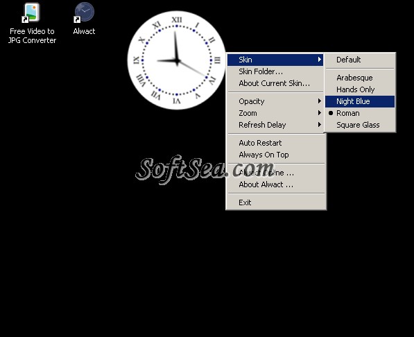 Alwact Clock Screenshot