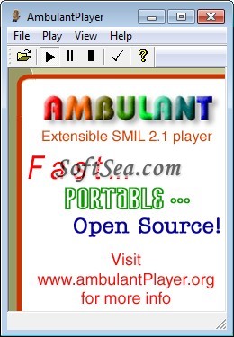 Ambulant Player for Windows Screenshot