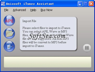 Aniosoft iTunes Assistant Screenshot