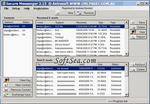Antrasoft Secure Messenger Screenshot