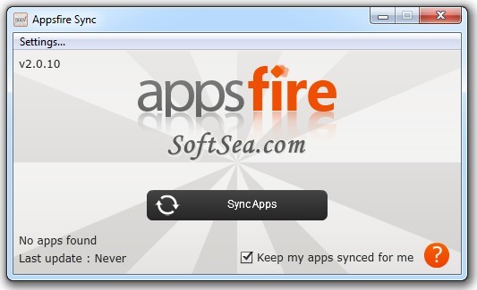 Appsfire Sync Screenshot