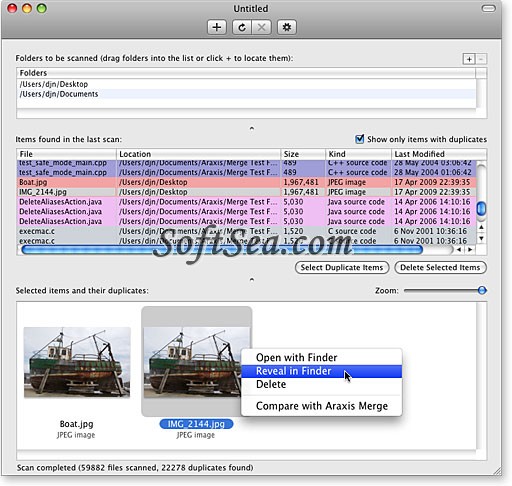 Araxis Find Duplicate Files Screenshot