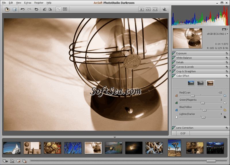 ArcSoft PhotoStudio Darkroom Screenshot