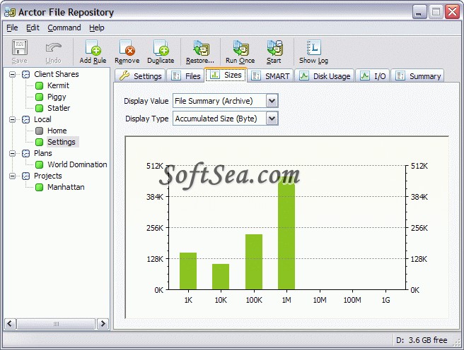 Arctor File Repository Screenshot
