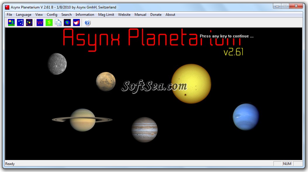 Asynx Planetarium Screenshot