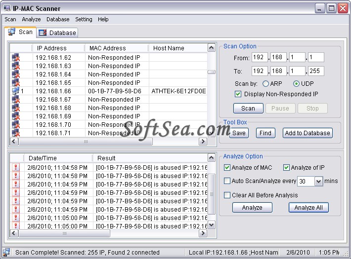 AthTek IP Scanner Screenshot