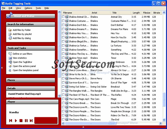 Audio Tagging Tools Screenshot