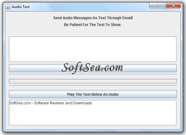 Audio Text Screenshot