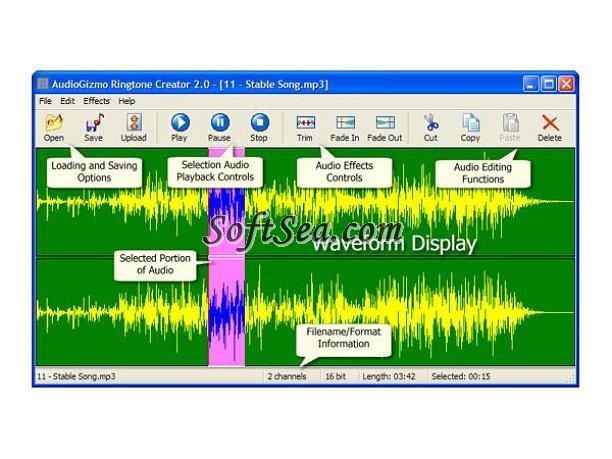 AudioGizmo Ringtone Creator Screenshot