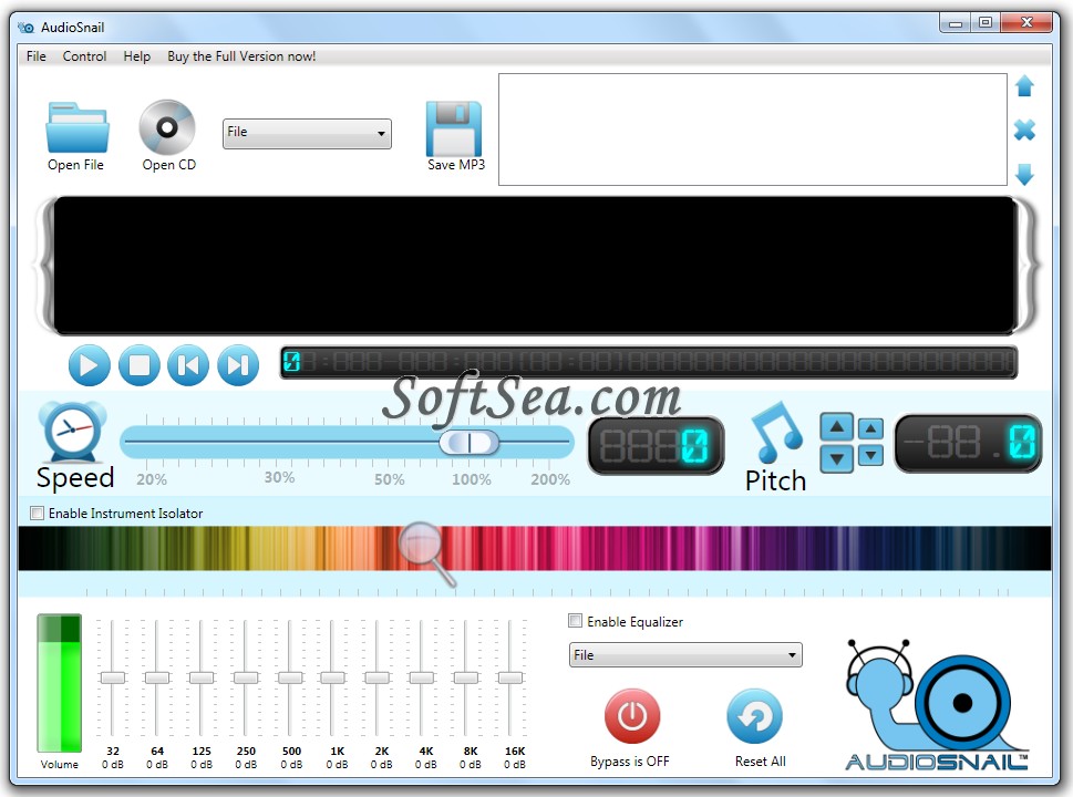 AudioSnail Screenshot