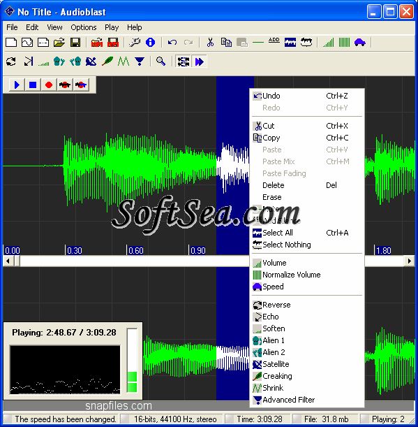 Audioblast Screenshot
