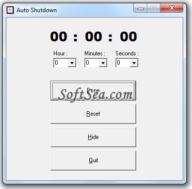 Auto Shutdown Freeware Screenshot