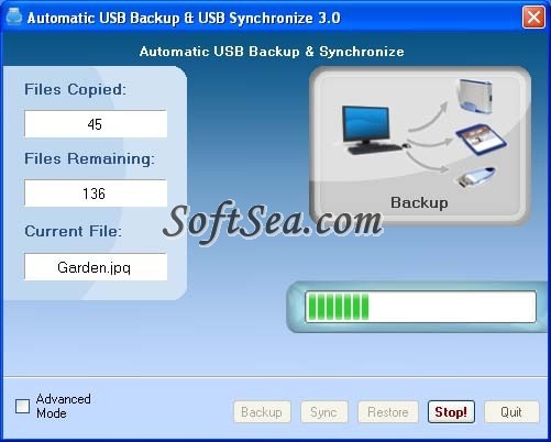 Automatic USB Backup & USB Synchronize Screenshot
