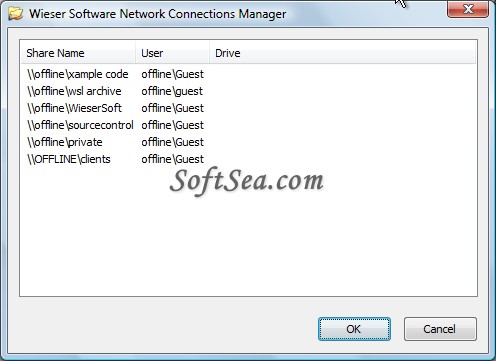 Autoshares Network Connection Manager Screenshot