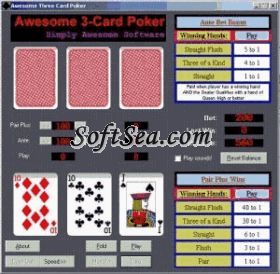 Awesome 3-Card Poker Screenshot