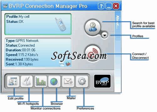 BVRP Connection Manager Pro Screenshot
