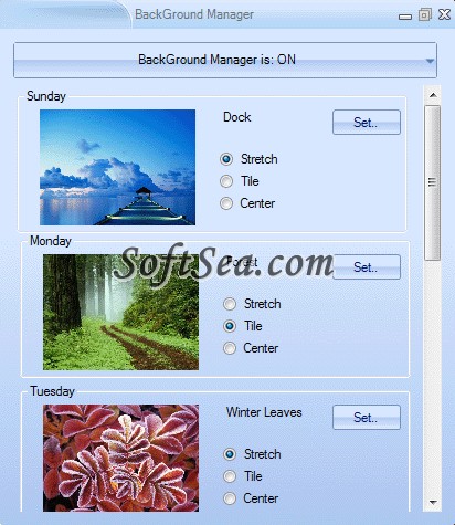 BackGround Manager Screenshot