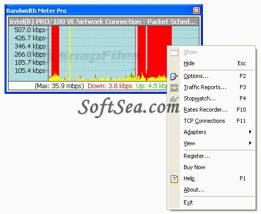 Bandwidth Meter Pro Screenshot