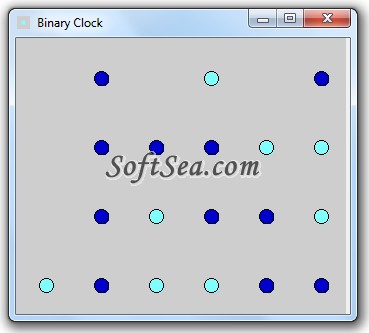 Binary Clock Java Screenshot